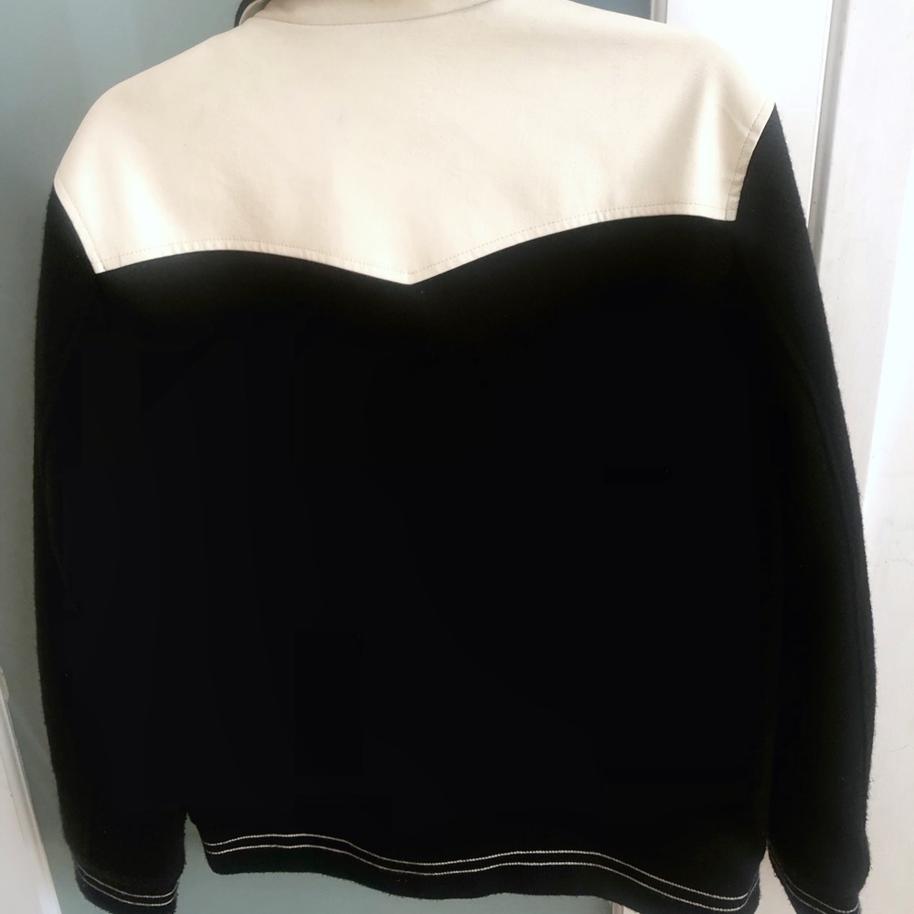 Celine x Hedi Slimane Black Western Teddy Varsity Jacket US L / EUR 54 - Picture 5 of 10